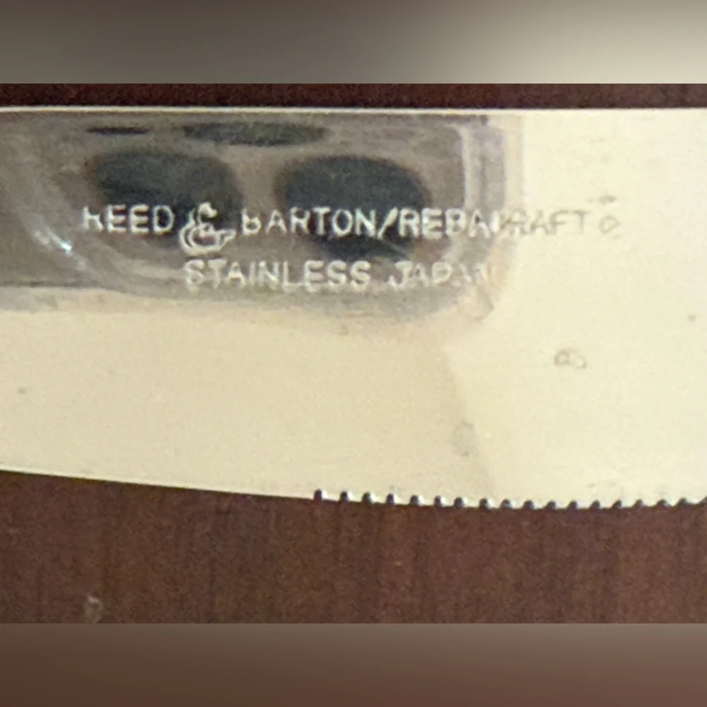 Set of 7 Reed &‎ Barton Rebacraft Japan Stainless Butter Dinner Knives